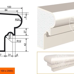Фасадный подоконник LepninaPlast ПВ-140/1