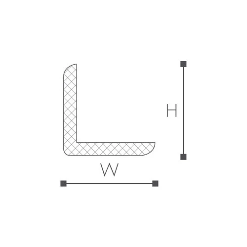WE1 молдинг Wallstyl NMC 30х30х2000 мм