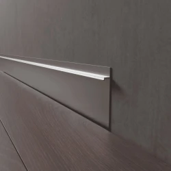 Скрытый плинтус LWD Анодированный 80 мм