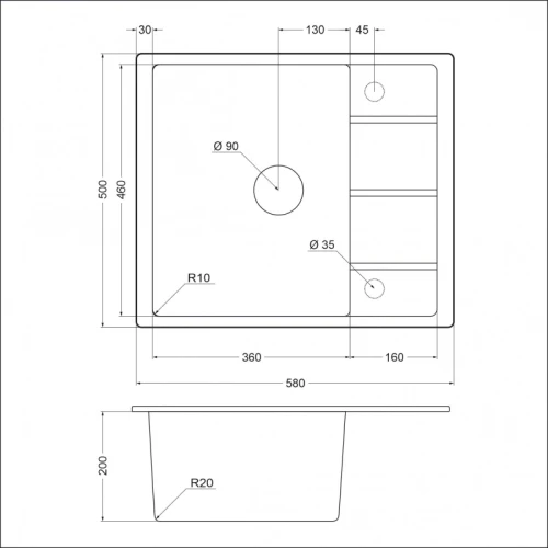 Мойка EMQ-1580.Q EMQ-1580.Q Морион на Otdelka1.ru