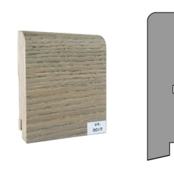 Плинтус шпонированный Finitura Dekor 120x30 прямой №019