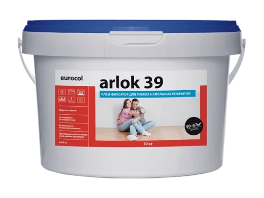Клей-фиксатор для гибких напольных покрытий 39 Arlok 10 кг на otdelka1.ru