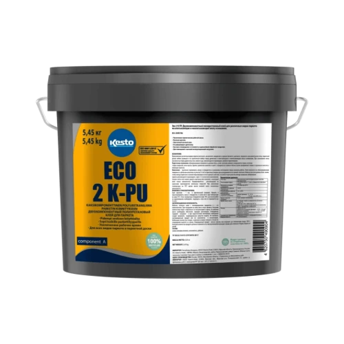 Полиуретановый 2-х компонентный клей для паркета Kesto Eco 2 K-PU 6кг на Otdelka1.ru