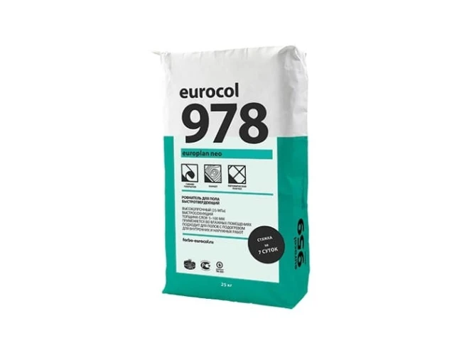 Быстротвердеющий ровнитель для пола Eurocol 978 Европлан Нео / Europlan Neo 20кг на Otdelka1.ru
