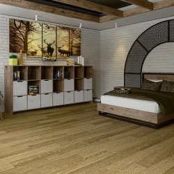 Кварц-виниловая плитка Damy Floor Family клеевая 190902EL-07F-LVT Дуб Золотой