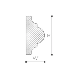 WL1 молдинг Wallstyl NMC 40х20х2000 мм