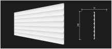 Стеновая панель 3D Decor Dizayn DD900 3м на otdelka1.ru