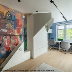 Кварцевый паркет Quartz Parquet Классик 7/1.2 мм 404 Дуб Испанский