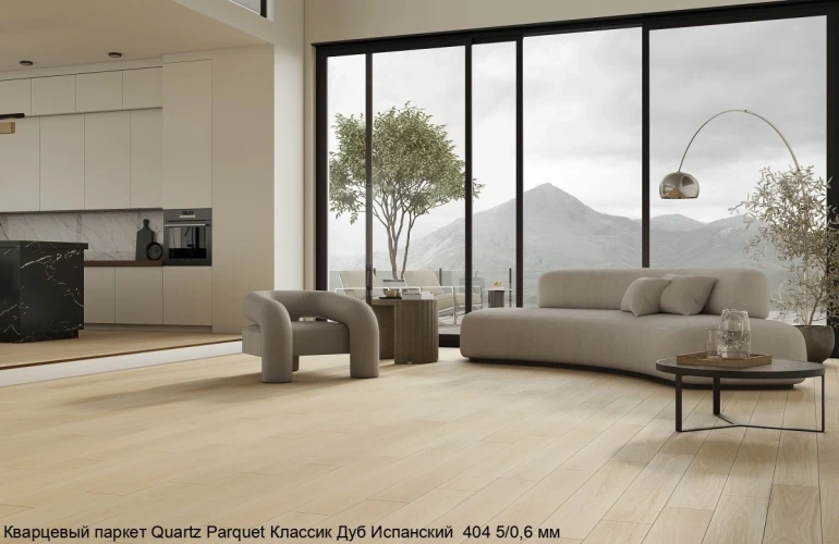 Кварцевый паркет Quartz Parquet Классик 7/1.2 мм 404 Дуб Испанский на otdelka1.ru