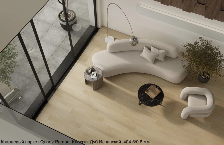 Кварцевый паркет Quartz Parquet Классик 7/1.2 мм 404 Дуб Испанский на otdelka1.ru