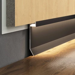 Теневой плинтус универсальный Laconistiq Novel Regular Черный Муар