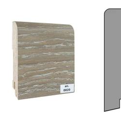 Плинтус шпонированный Finitura Dekor 120x30 прямой №020