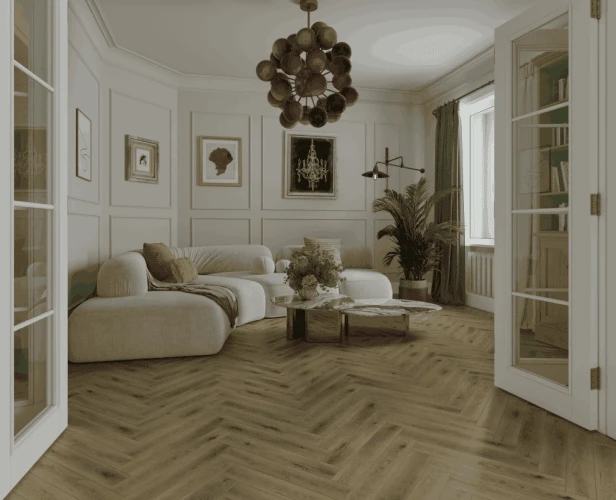 Ламинат Norland Herringbone Elegant 10 LF306-41 Дуб Элла на Otdelka1.ru