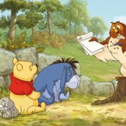 1-412 Фотообои KOMAR "Винни Урок первый" 202х73 см бумажные