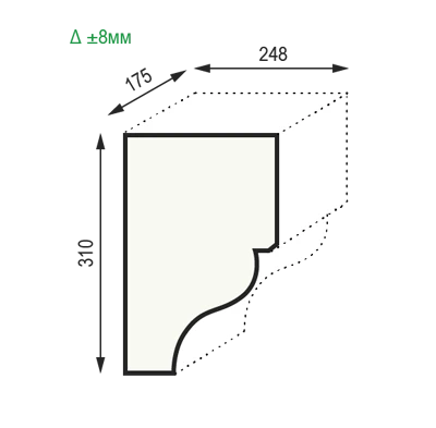 Консоль Уникс КМ22 полиуретановая на otdelka1.ru