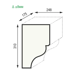 Консоль Уникс КМ22 полиуретановая