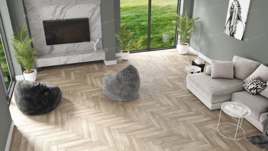 Виниловая плитка Alpine floor Parquet LVT Eco 16-5 Дуб Натуральный Отбеленный на Otdelka1.ru