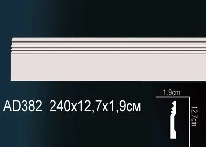 Молдинги гладкие Perfect / Перфект AD382