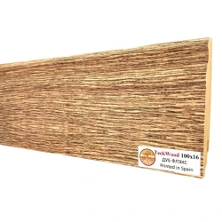 Плинтус МДФ Теквуд / Teckwood 100 мм Дуб Флэкс