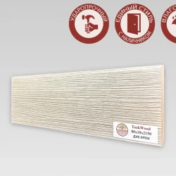 Плинтус МДФ Teckwood 80 мм Дуб Крем