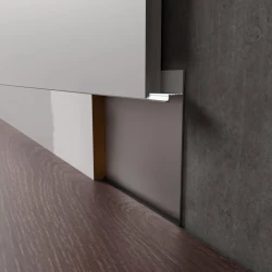 Скрытый плинтус LWD Без покрытия 80 мм