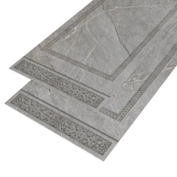 Стеновая панель АКВАТОН Novita ПМО SPC Stronghold Мрамор серо-коричневый 02С Узор греческий 23857