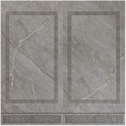 Стеновая панель АКВАТОН Novita ПМО SPC Stronghold Мрамор серо-коричневый 02С Узор греческий 23857