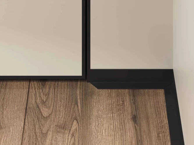 Микроплинтус Laconistiq Micro L Черный Муар на otdelka1.ru