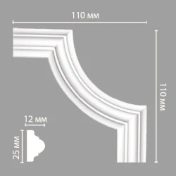 Угол декоративный Decomaster 97012-3