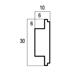 Соединительный молдинг Cosca 30 лен 110-12