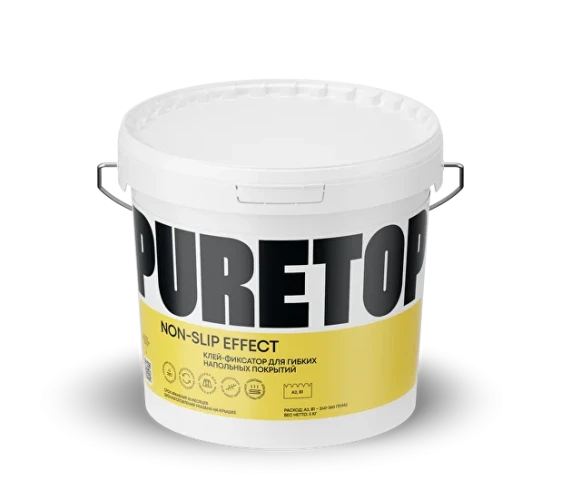 Контактный клей для гибких напольных покрытий Puretop Non-Sleep Effect 8кг на otdelka1.ru