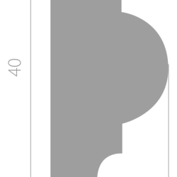 Молдинг Ultrawood U 0021 2000x20x40