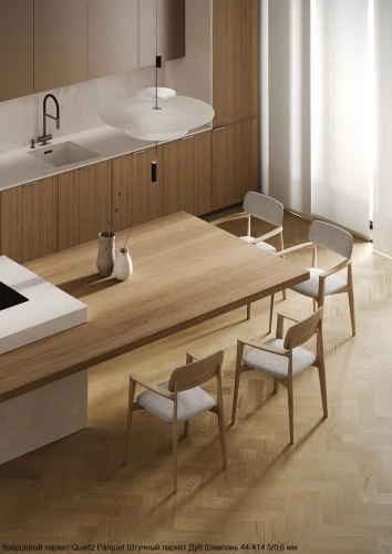 Кварцевый паркет Quartz Parquet Штучный паркет 5/06 мм 44-414 Дуб Шампань на Otdelka1.ru