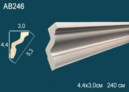 Карниз Perfect / Перфект AB246F на Otdelka1.ru