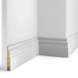 Плинтус МДФ Cosca AP18 белый под покраску