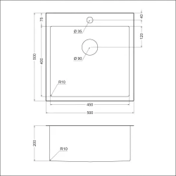 Мойка для кухни EMAR EMB-117A PVD Nano Satine