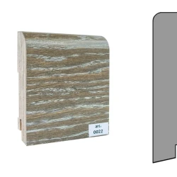 Плинтус шпонированный Finitura Dekor 120x30 прямой №022