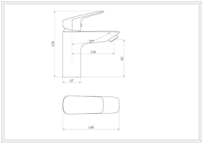 Смеситель Royce Эбби RCM-120301CR для раковины, хром на Otdelka1.ru