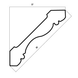 Карниз Cosca 60 венге 174-1