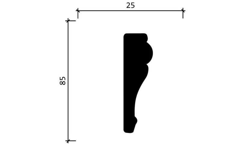 Молдинг Decor Dizayn 152 A на otdelka1.ru