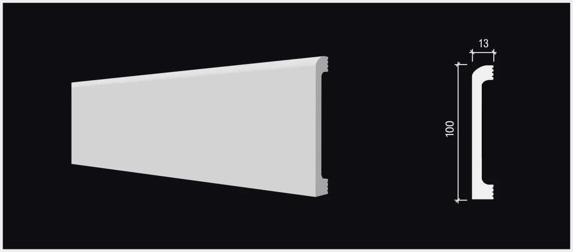 Плинтус полимерный Decor Dizayn DD707 на otdelka1.ru