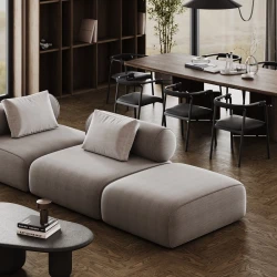 Кварцевый паркет Quartz Parquet Штучный паркет 5/06 мм 44-413 Дуб Брауни