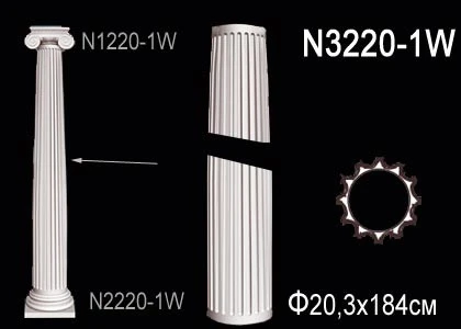 Колонна Perfect / Перфект N3220-1W на Otdelka1.ru