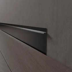Скрытый плинтус LWD Черный Муар 80 мм