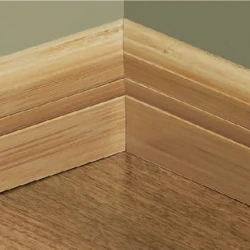 Плинтус массивный Паркетофф / Parketoff Бамбук кофе горизонтальный