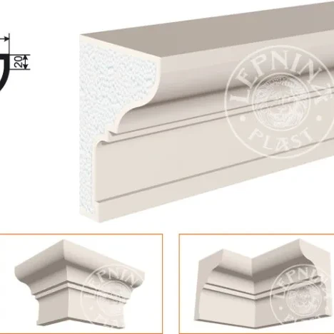 Фасадный карниз LepninaPlast КВ-300/4 на otdelka1.ru