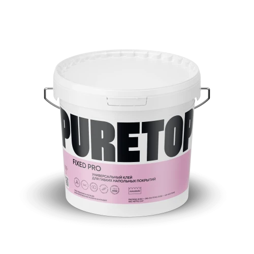 Универсальный клей для гибких напольных покрытий Puretop Fixed Pro 12кг на Otdelka1.ru
