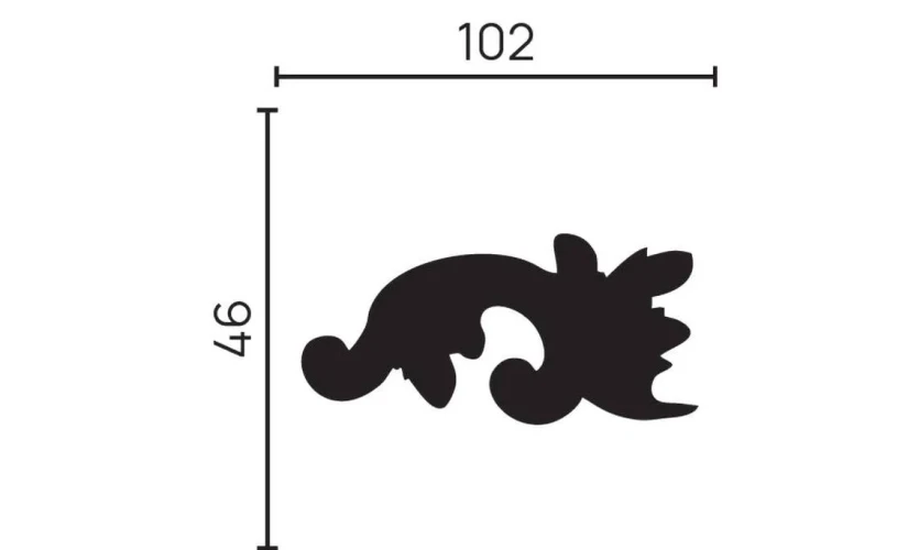 Декоративный элемент Decor Dizayn H1-DD35 LR на otdelka1.ru