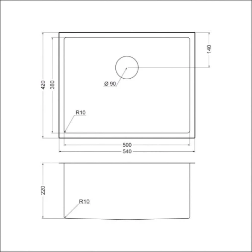 Мойка для кухни EMAR EMB-123 PVD Nano Golden