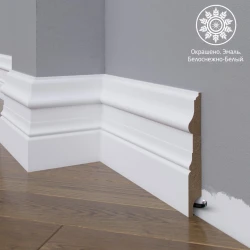 Плинтус МДФ Madest Decor эмаль белый 15-136-18